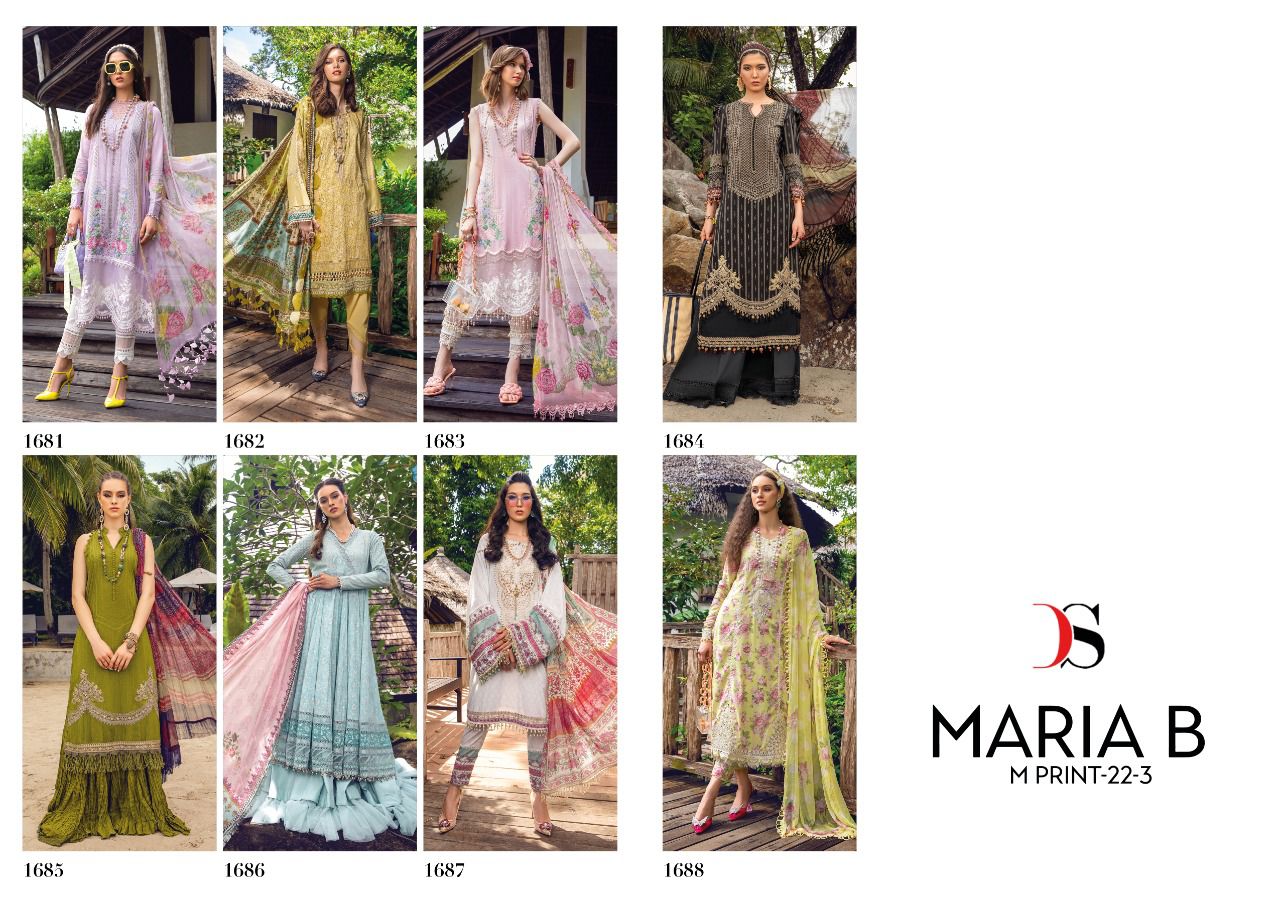 Deepsy Maria B M Print 22 Vol 3 Cotton Casual Wear Pakistani Salwar Suits Collection